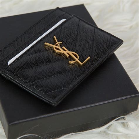 ysl card holder mens review|ysl card holder used.